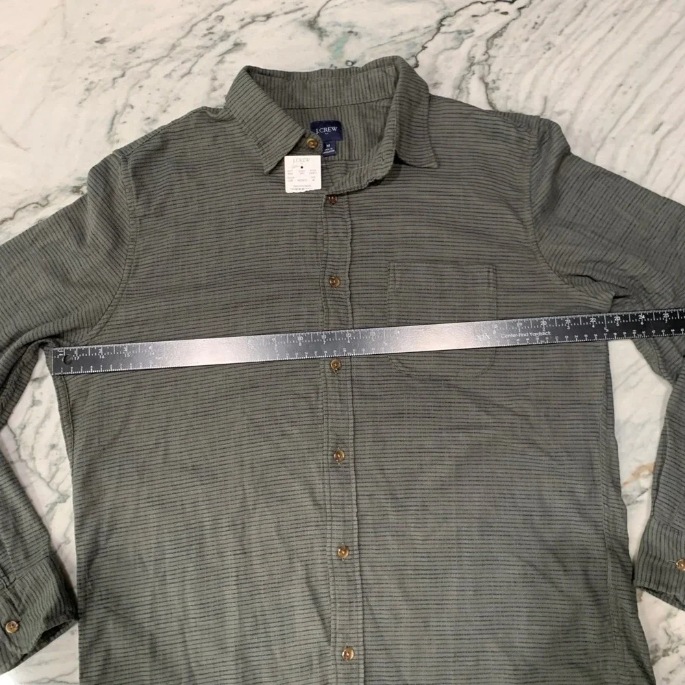 J. Crew Button-Down Shirt Striped Long Sleeve Casual Top‎ Medium New With Tags